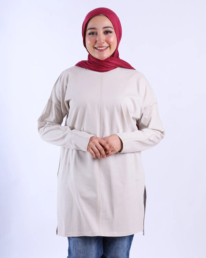 تيشرت حجابي - grey - مقاس 2
