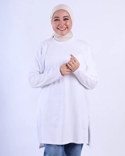تيشرت حجابي - white - مقاس 2