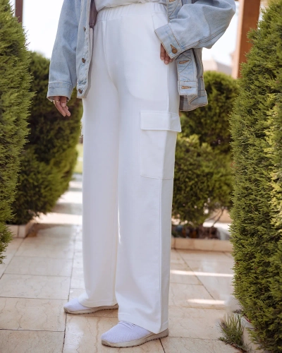 بنطلون كارجو - white - مقاس 1