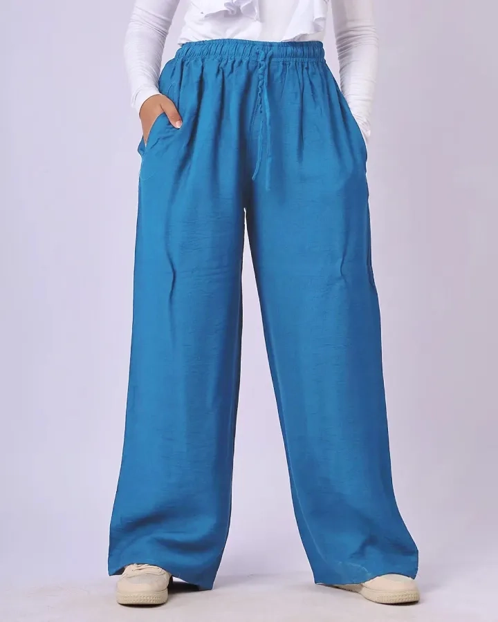 linen pants Blue Hejaby Shop