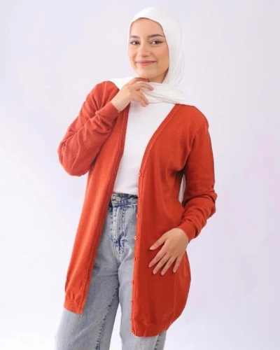 كارديجان قطن - برتقالي
