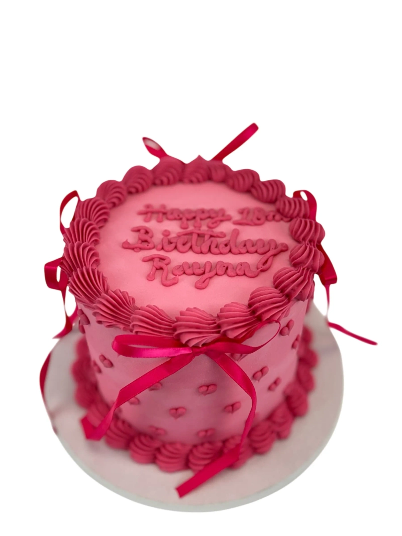 PINK ROUND VINTAGE CAKE 