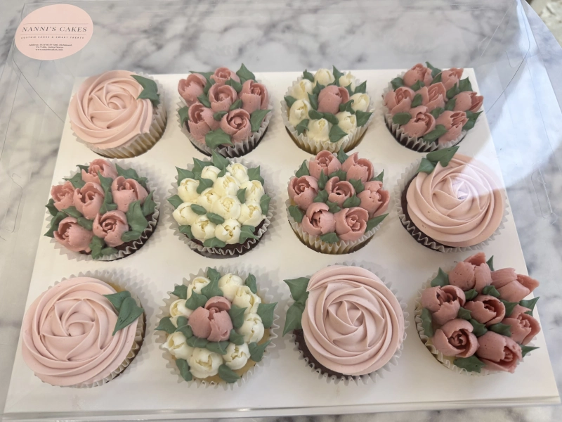 RUSSIAN FLOWER CUPCAKES