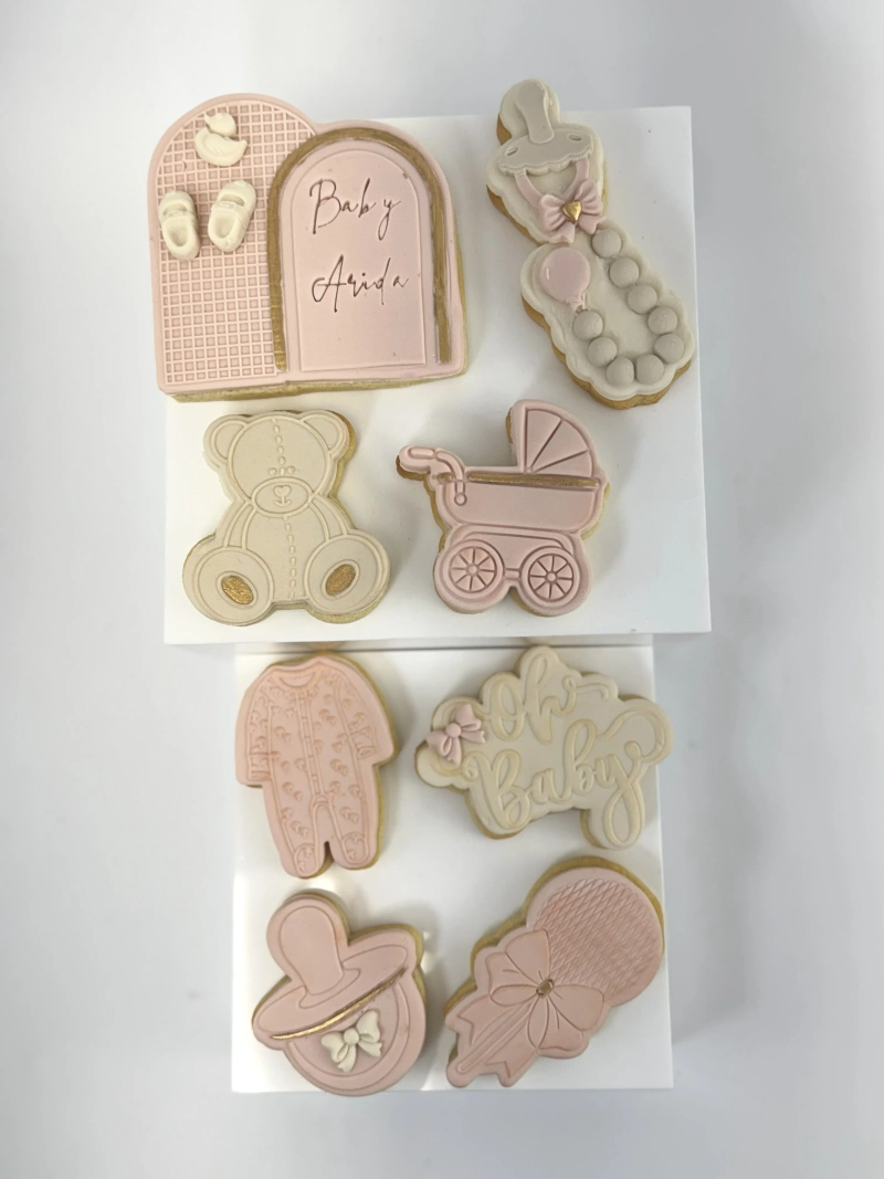 Baby Shower Sugar Cookies - Girl